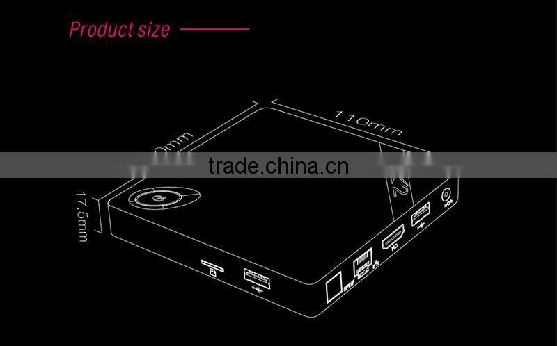 IN STOCK X2 H3 Quad-core ROM: 8GB, RAM: 1GB, Support Full HD 1080P, WiFi, Miracast, DLNA, XBMC Android 4.4 Smart TV Box