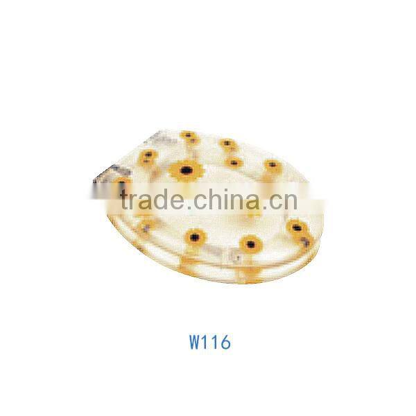 Quality bathroom accessory wholesale oval hotel polyresin soft close toilet seat hinges