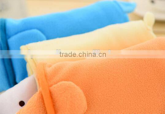 Polar fleece soft colorful design warm animal baby blanket