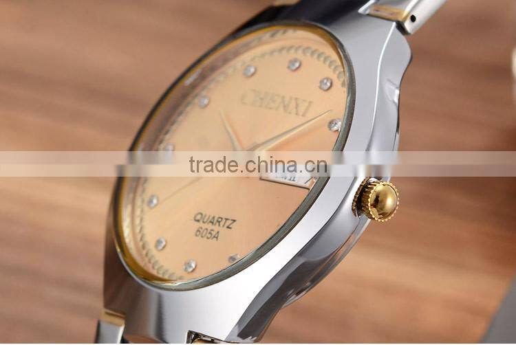 Best Friend Birthday Gift CE RoHS Day/Date Couple Lover Wrist Watch Water Resistant Couple Lover Wrist Watch Women