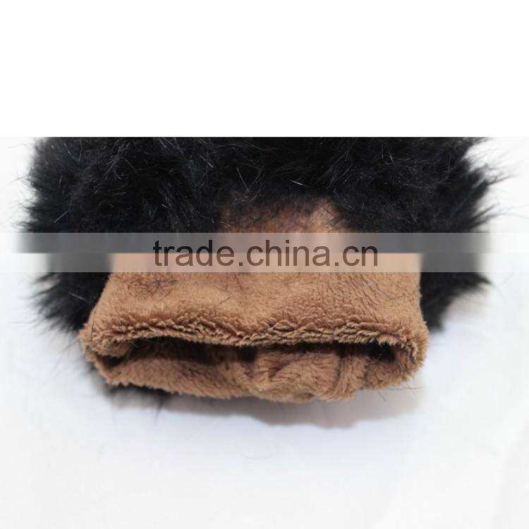 ladies sheepskin guneine leather gloves with fur