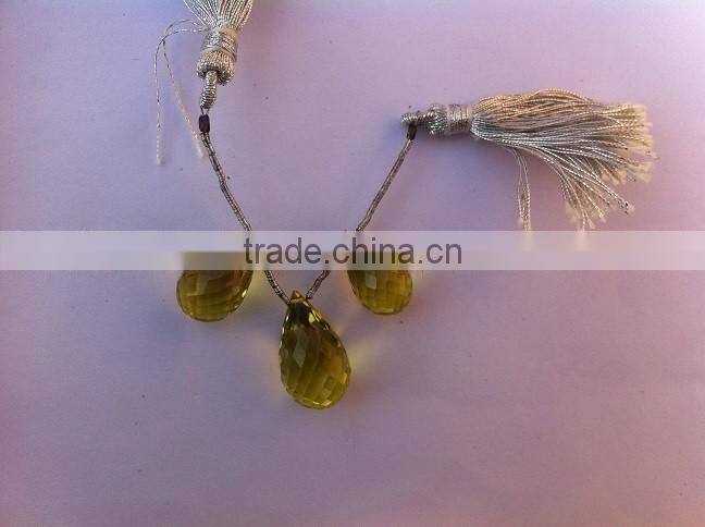 Lemon Topaz pendant earring set
