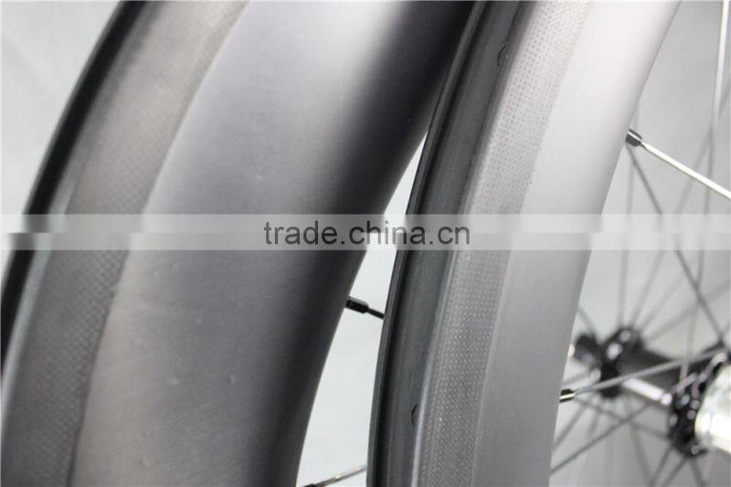 56mm clincher bicycle wheelset 700c road bike wheelset powerway M71 wheels carbon road bike wheelset W56C