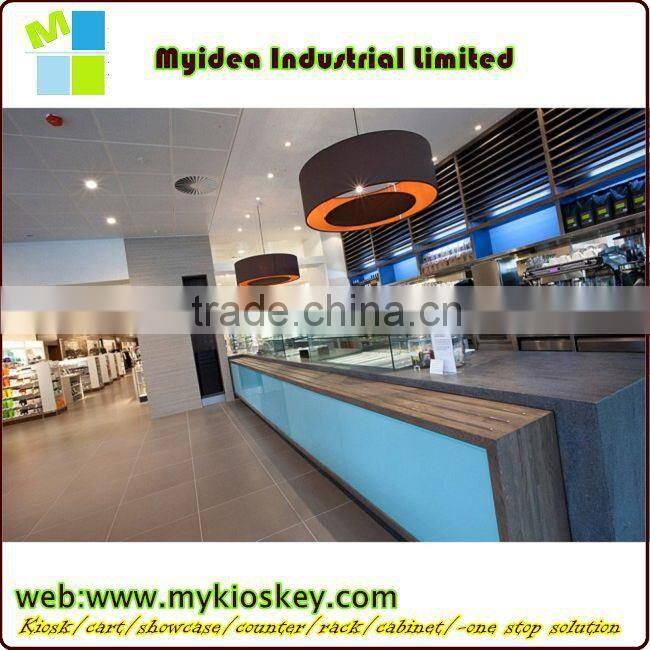 white glass modern reception counter led light bar counter