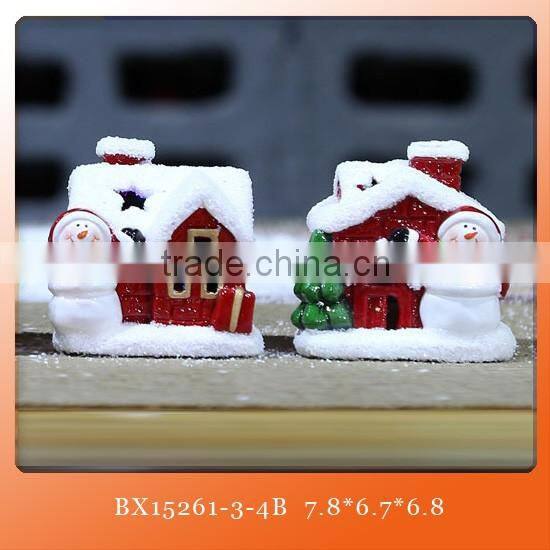 ceramic christmas red apple with santa claus decorative for sale