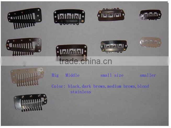 hot sell best quality crazy clip in hair extensions double weft