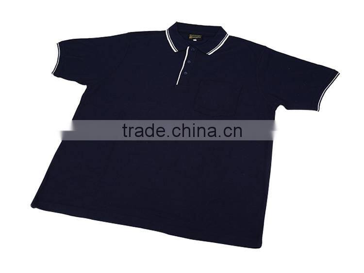 Business/ public Activiry elongated short sleeve polo t shirt for men