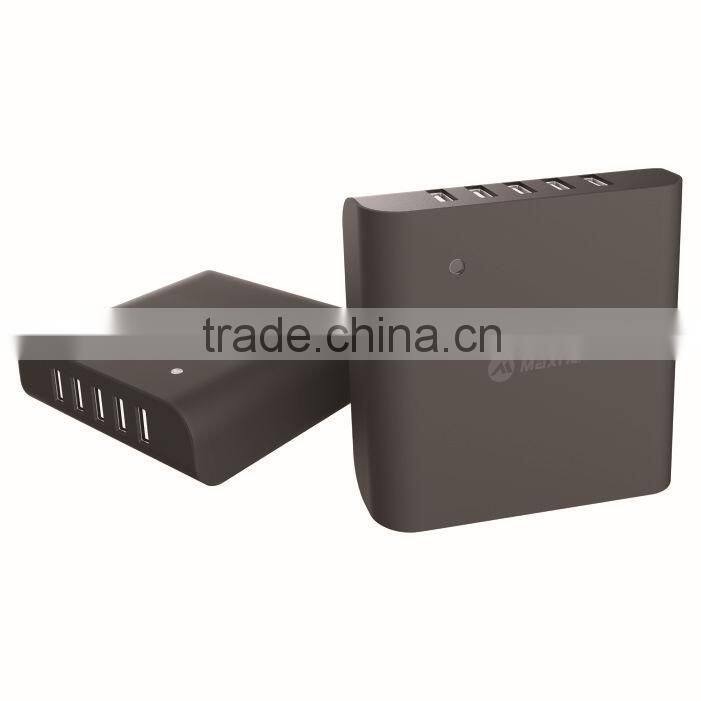 Maxnon 5 Port USB Charger,40W USB Wall Charger 5-Port USB Travel Wall Charger for iPad