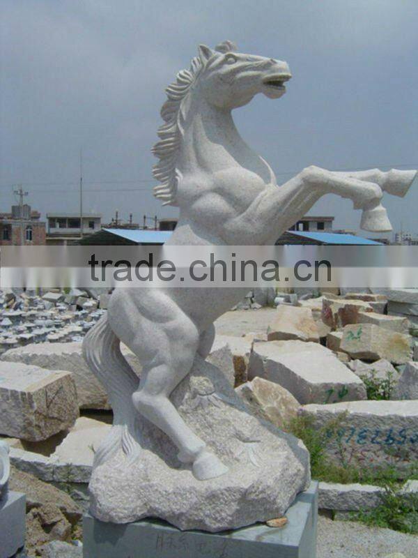Natural stone white marble lion statues