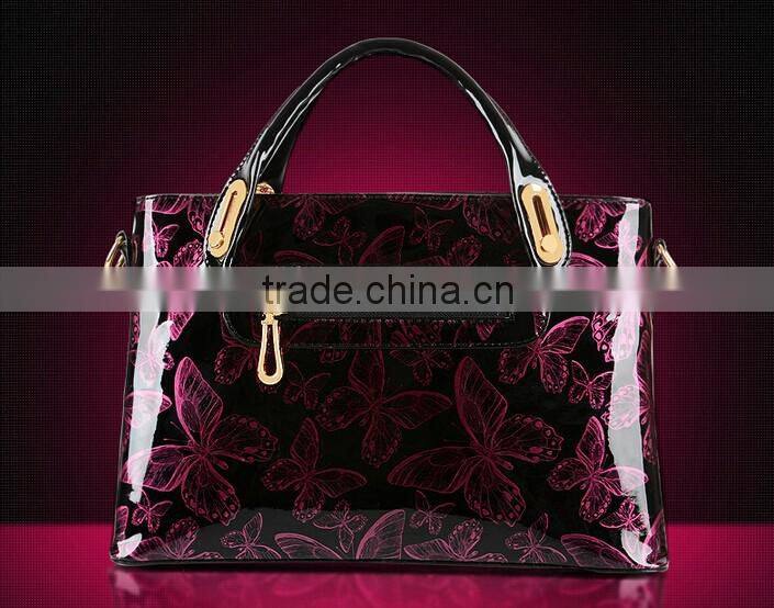 Fashion Lady Patent Leather shoulder bags handbag