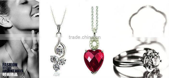 loose cubic zirconia fashion silver ring for lover