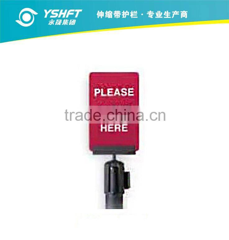 Crowd Queue Control Barrier with Sign Holder