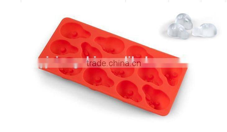 2016 hot sale food grade FDA and LFGB colorful silicone ice tray