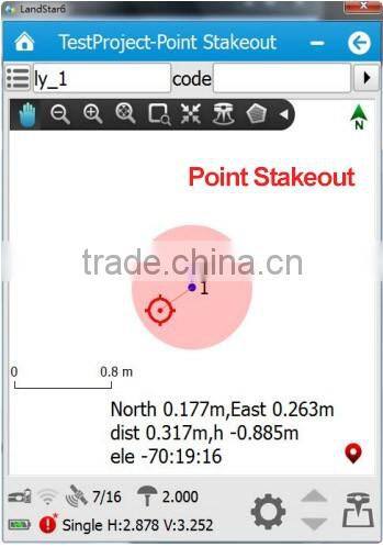 CHC RTK survey software LandStar6.0 Point survey Land survey