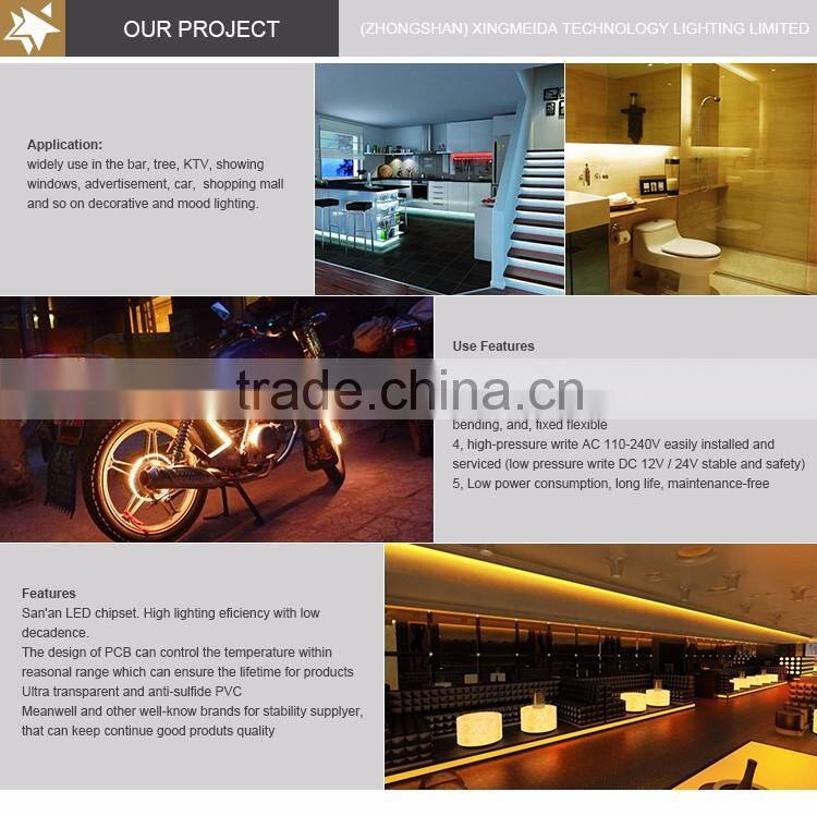 Hot in Brazil 5050 quad row high power led flexible light strip neutral white led strip