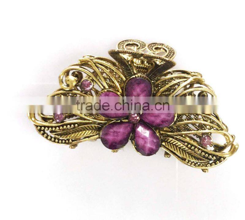 Colorful crystal hair claws Fashion hair claw girl's fashion jewelry