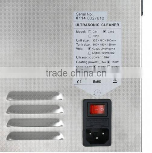 2015 SEGAWE Stainless Steel 6. 5 Liter Industry Heated Ultrasonic Cleaner Heater w/Timer