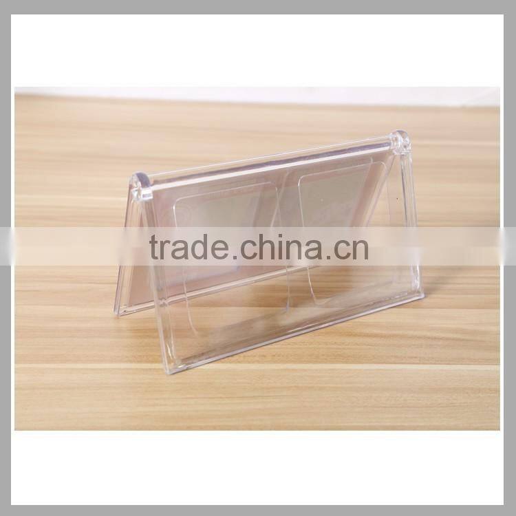 Office gear V shape transprent acrylic stand-up sign holder