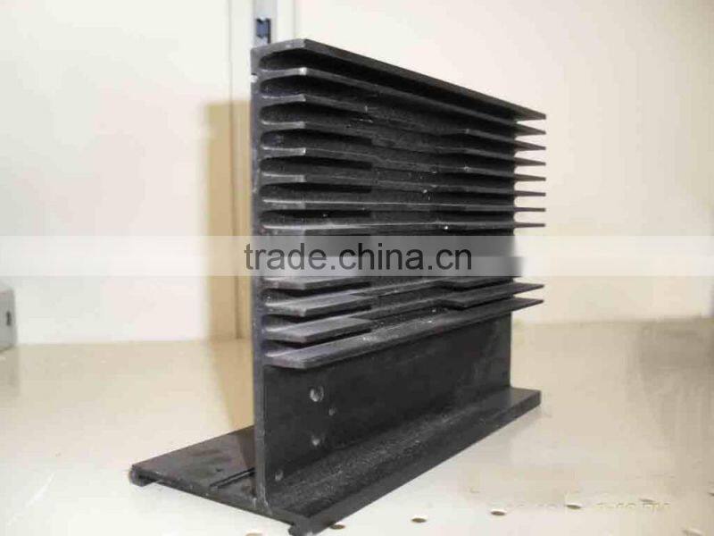 Black aluminium profile,electrophoresis black pearl aluminium profile