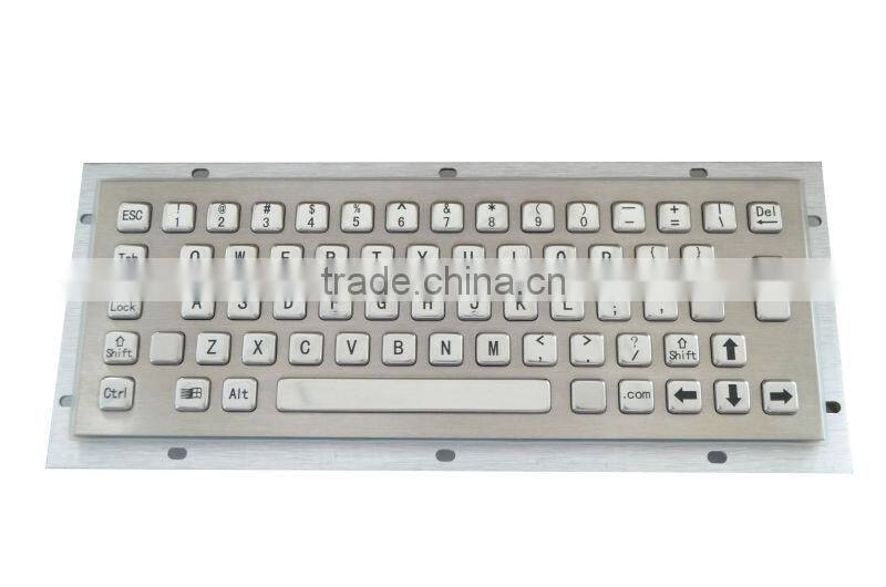 High Quality Kiosk Stainless Steel Metal PC Keyboard