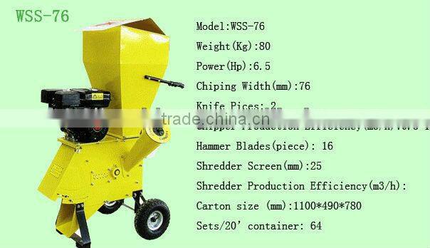 2013 Sell well WSS-76 Garden Shredder CE