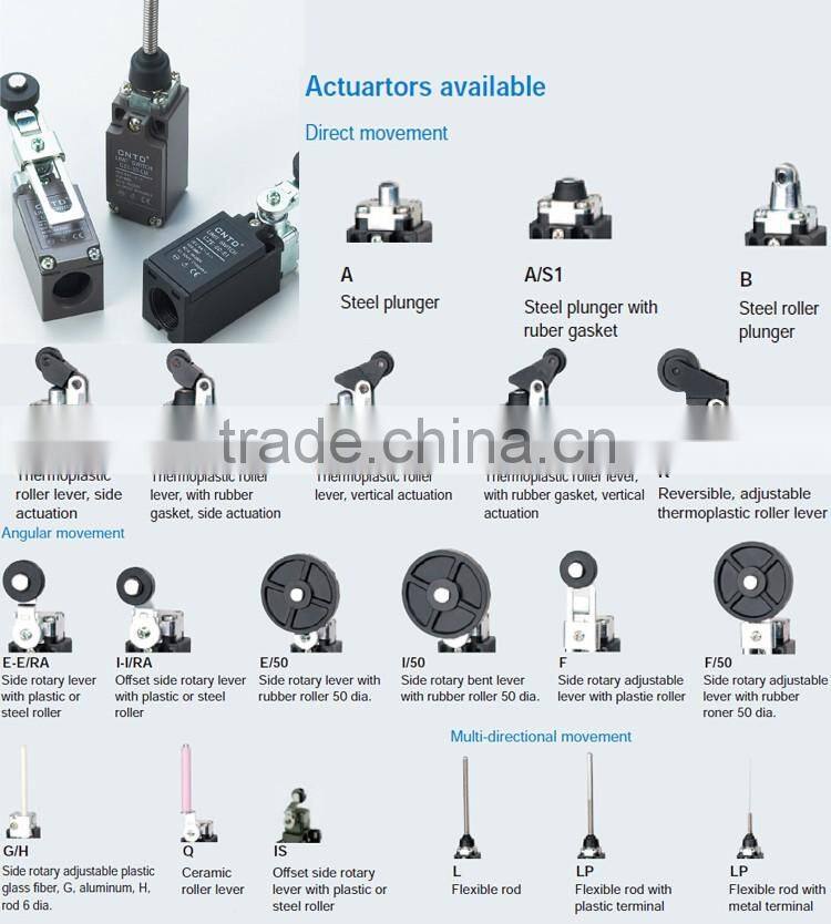 CNTD Wholesale China Factory CE RoHS Telemecanique Electrical Limit Switches