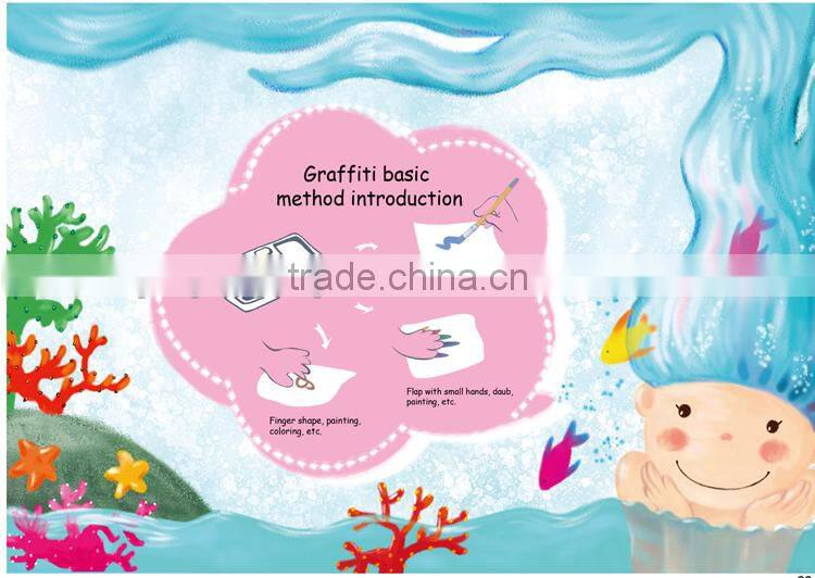 Novel kids intelligence toys finger paint set