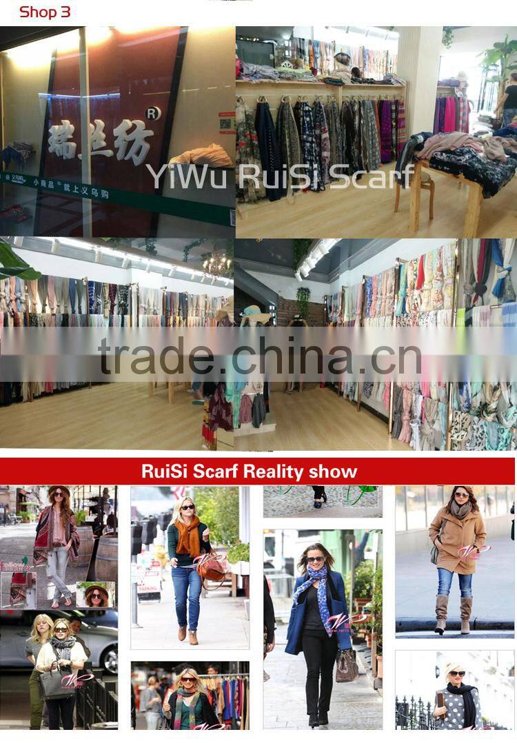 fashionable 100 cotton stretch knit scarf