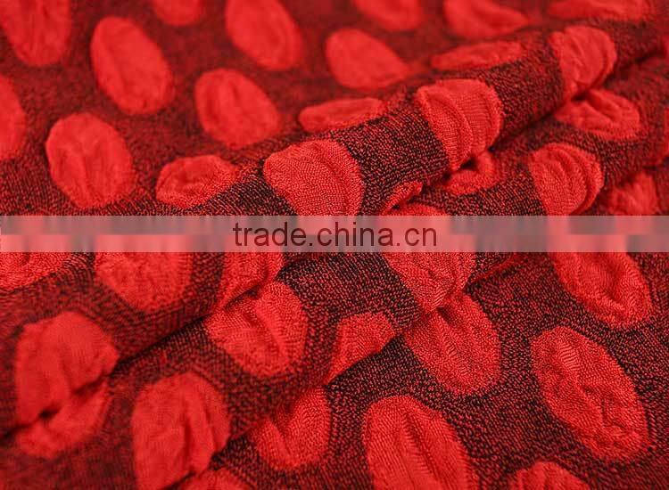 Top-end Fancy Knitted polyester double knit jacquard fabric