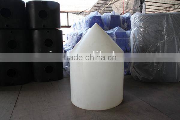 Marina plastic pile cap for floationg dock