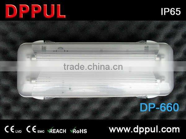 2016 Newest Rechargeable Emergency Bulkhead DP660 2x8w IP65 Bulkhead Fluorescent Tube