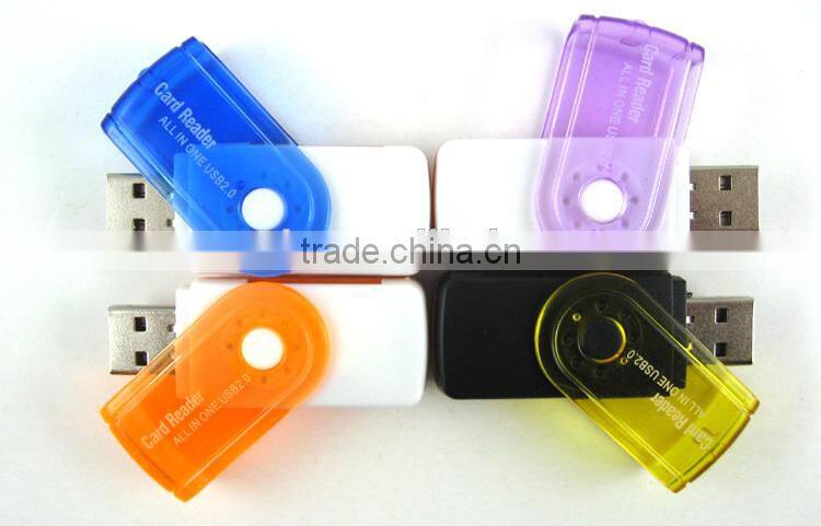 High speed USB 2.0 multi-card reader direct reading SD / MS / TF / M2 Card