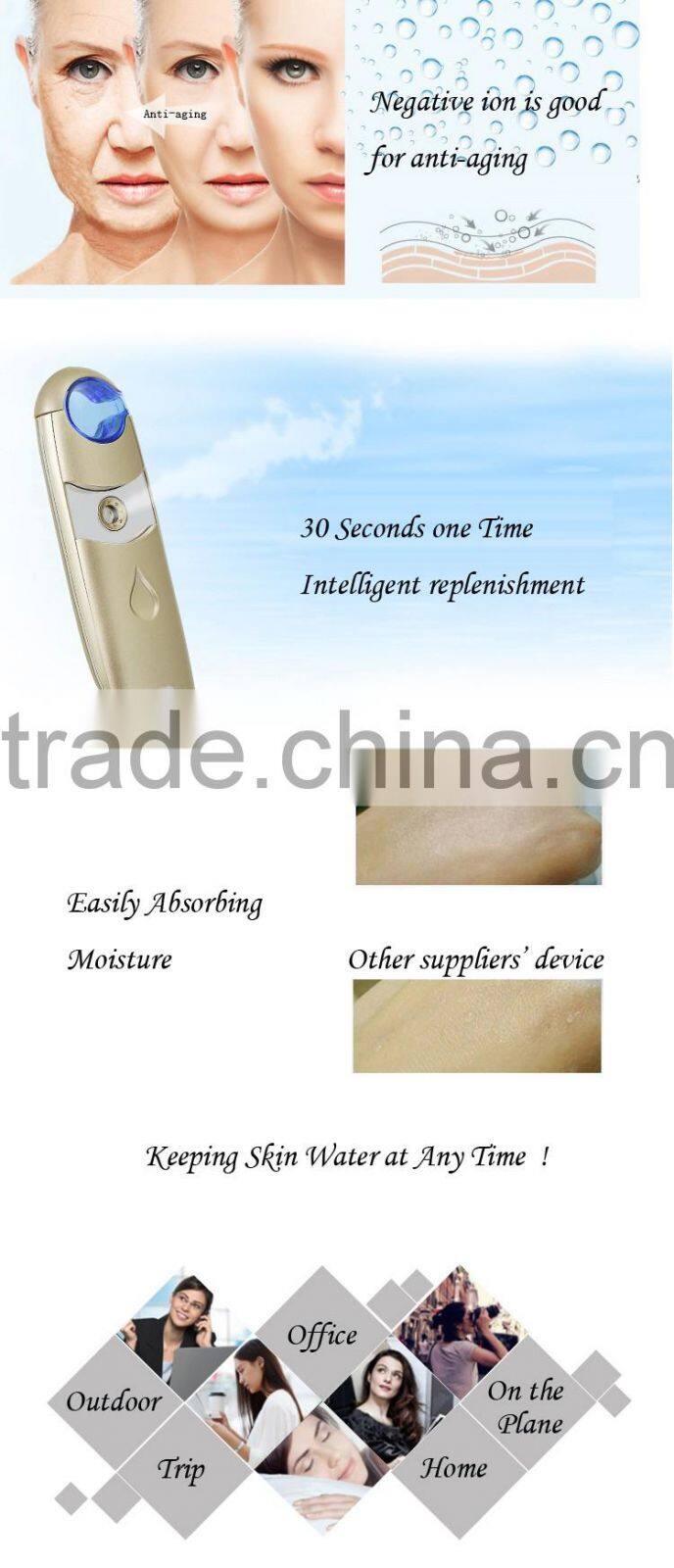 Portable mini nano mist spray / handy nano facial mister