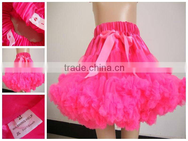 New arrival !! Wholesale chic tutu party pettiskirt with fluffy ruffle for girls