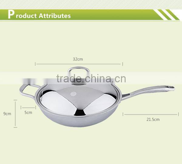 Charms Triply stainless steel electric wok chinese cooking