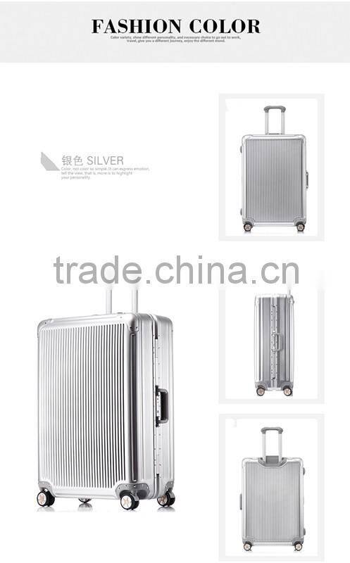 2016 Newest Fashion Smart Bluetooth Lock marrow aluminum frame 360 Universal Wheel luggage /Suitcasee