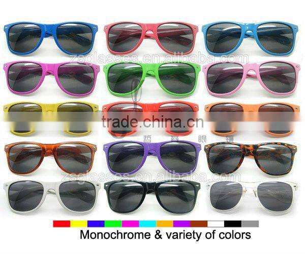 2012 Cheap Promotiona colorful frame/Plastic hinge /fishion glasses