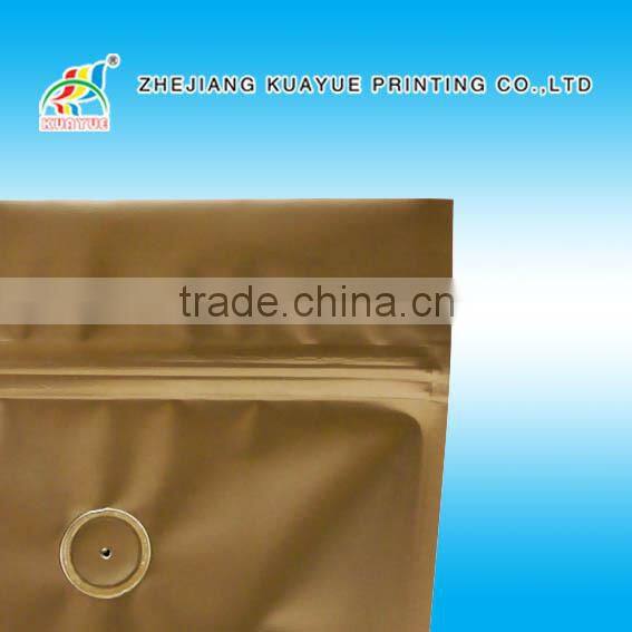 Customized High Quality Zipper Aluminum Foil Coffee Bag, Coffee Bag, Foil Coffee Bags with Valve
