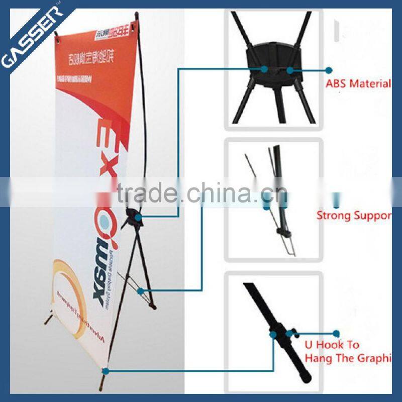 X stand/ L shape custom standing banner size