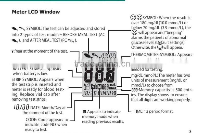 FDA approved blood glucose meter no code USB cable new blood glucose meter Value+