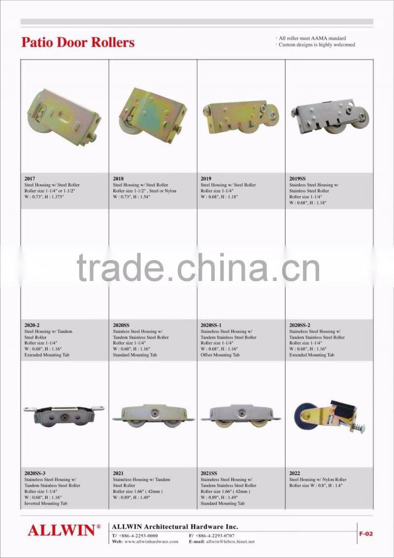 Nylon Patio Scree Sliding Roller