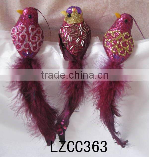 Fancy artificial feather birds LZWQ1331