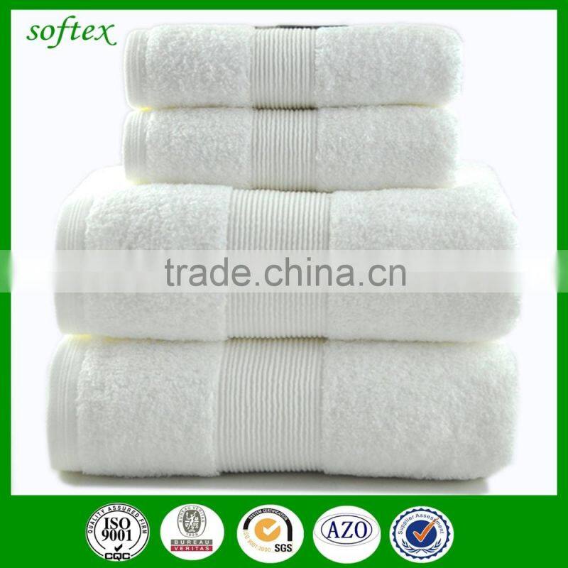 luxury 5 star 100% cotton bath white towel for hotel