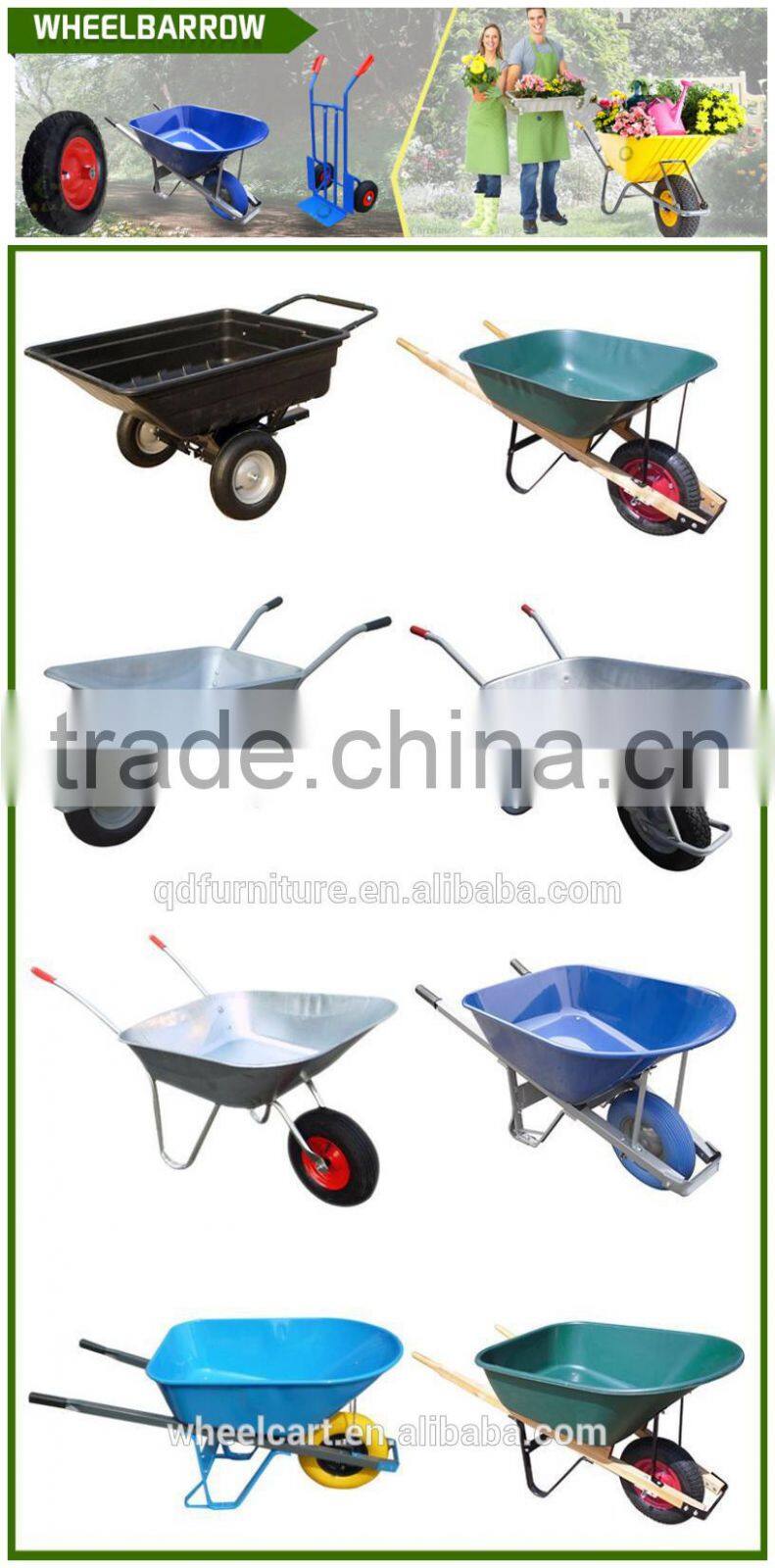 2016 New China wheel barrow factory,garden cart,garden wheelbarrow cart WB3800