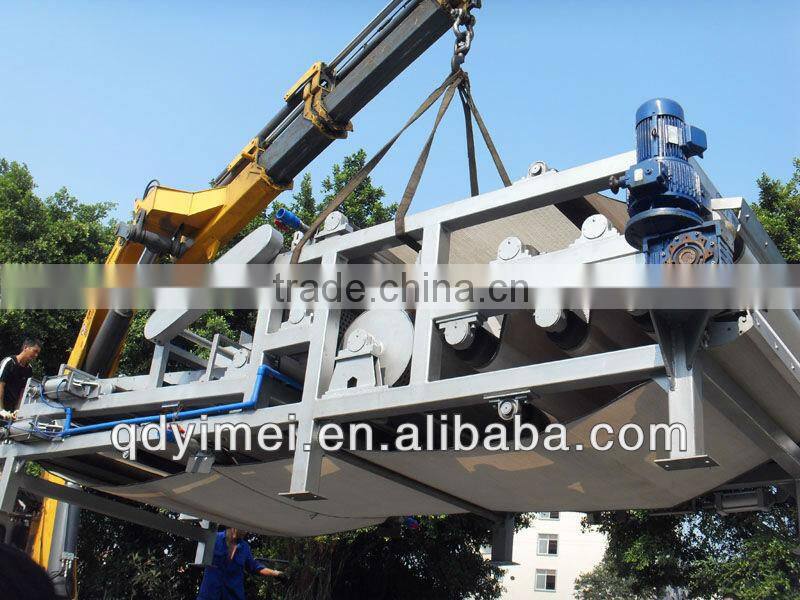 Solid-liquid separation belt type filter press