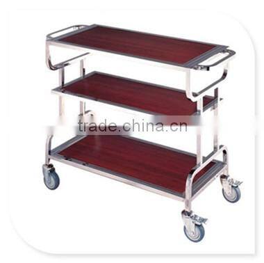 steel& wooden structure service liquor trolley for hotel air restaurant Hotel Advanced