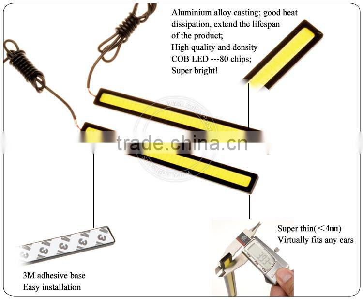 2pcs White High Power 12W Hiway Driving Light/ COB Day Running Light LED