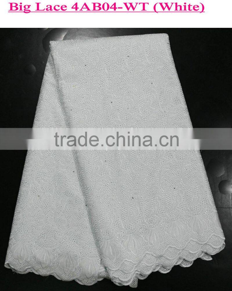 Best quality swiss lace Big heavy african voile lace for family party dress