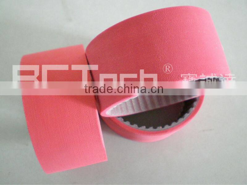 PU truly endless timing belt coated with rubber