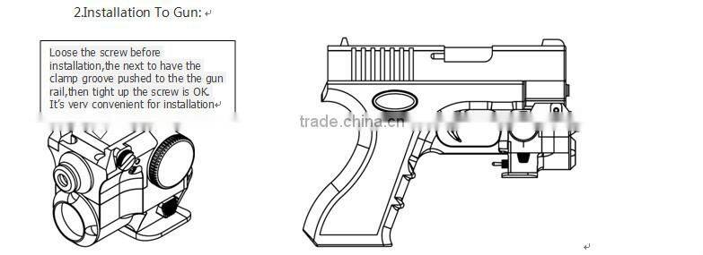 The smallest gun laser sights used for various pistols